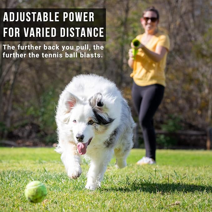 Hyper Pet K9 Kannon Dog Ball Thrower Launcher for Dogs, All Breeds Up To 60 Pounds, With One Hyper Pet 2.5 Inch Tennis Ball, For All Breeds | K9 Kannon Launcher for Dogs of All Breeds up to 60 Pounds, Includes One Hyper Pet 2.5 In Tennis Ball