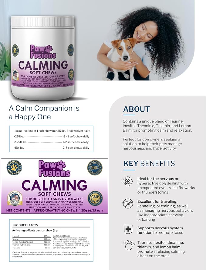 Calming Soft Chews For Dogs 60 Count, 60-Pack, 60 Count