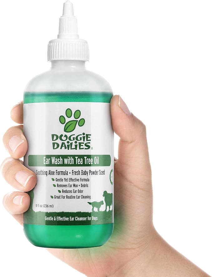 Doggie Dailies Cleansing Ear Wash with Tea Tree Oil & Aloe Vera
