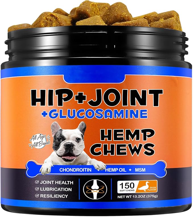 ZIXAOK Glucosamine for Dogs - Hip & Joint Supplement (150 Tablets, 13.2 oz)