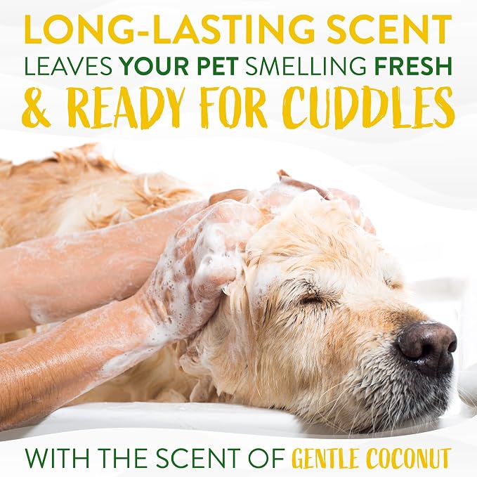 TropiClean Gentle Puppy Shampoo, Sensitive Skin, Coconut Scent, 20oz | For Allergies & Sensitive Skin | Gentle Coconut Scent | Safe for Cats & Kittens | Made in USA