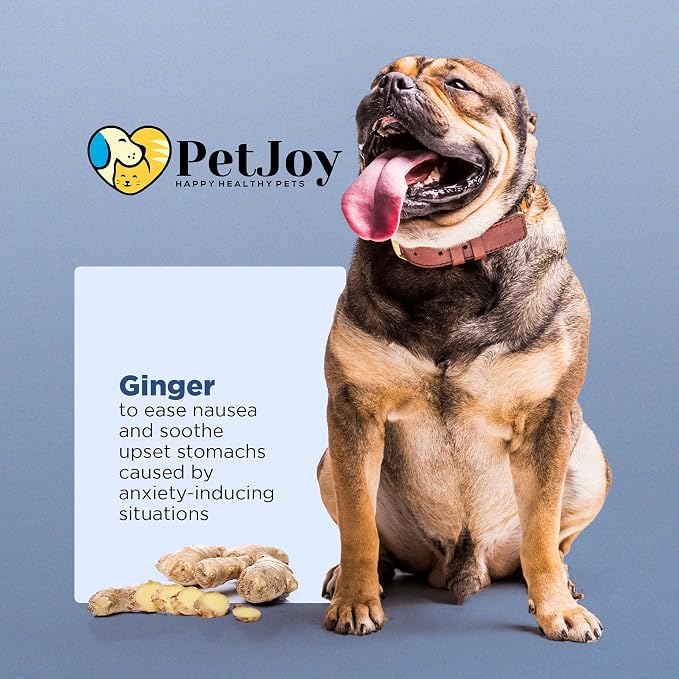 PetJoy Hemp Calming Chews for Dogs Relaxation Separation Anxiety Relief, Chamomile