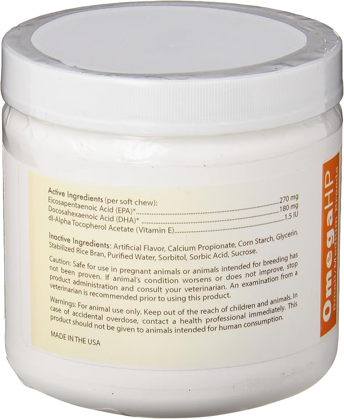 Healthy Breeds French Bulldog Omega HP Fatty Acid Skin and Coat Support Soft Chews 60 Count