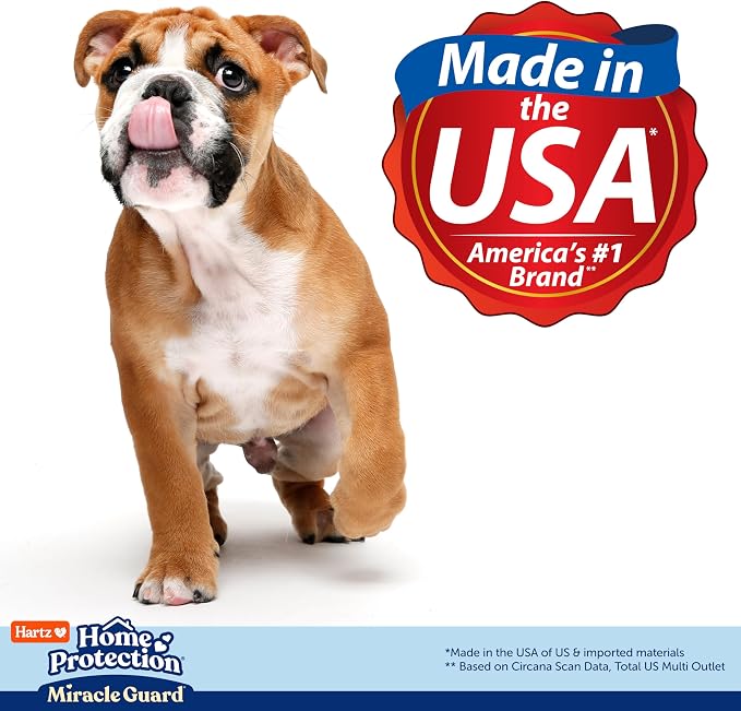 Hartz Miracle Guard Dog and Puppy Dog Pads Max Absorbency 24 Hour Use Odor Eliminating No Leaks, Regular Size 50 Count