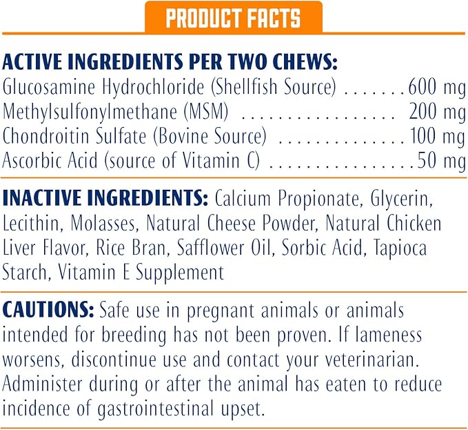 ProSense Hip and Joint Solutions 60 Count, for Dogs, Advanced Strength Glucosamine Chews