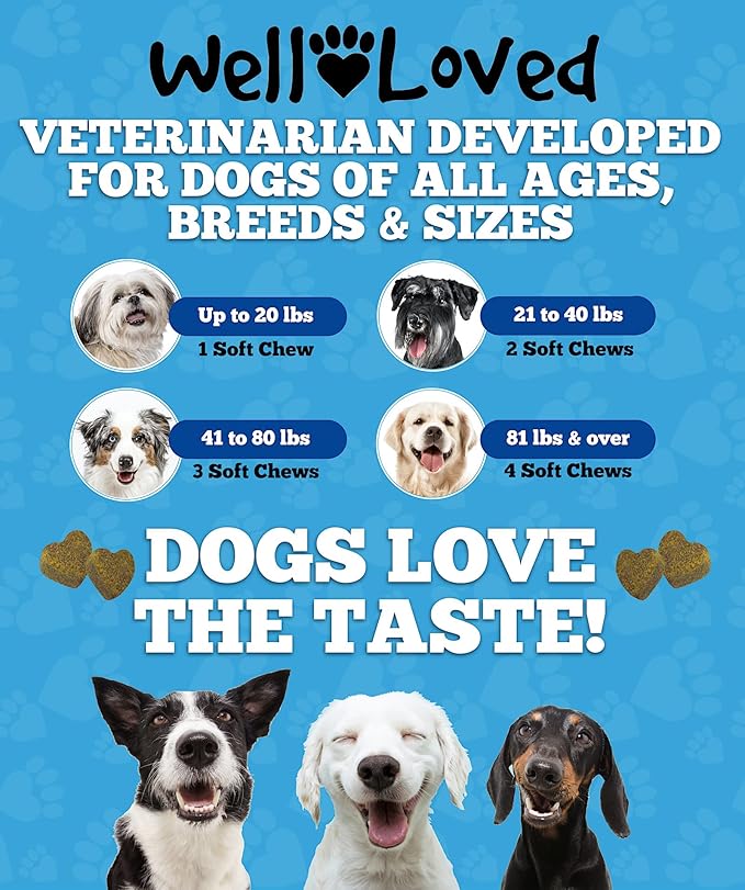 Well Loved Probiotics for Dogs, Dog Probiotics, Made in USA, Vet Developed