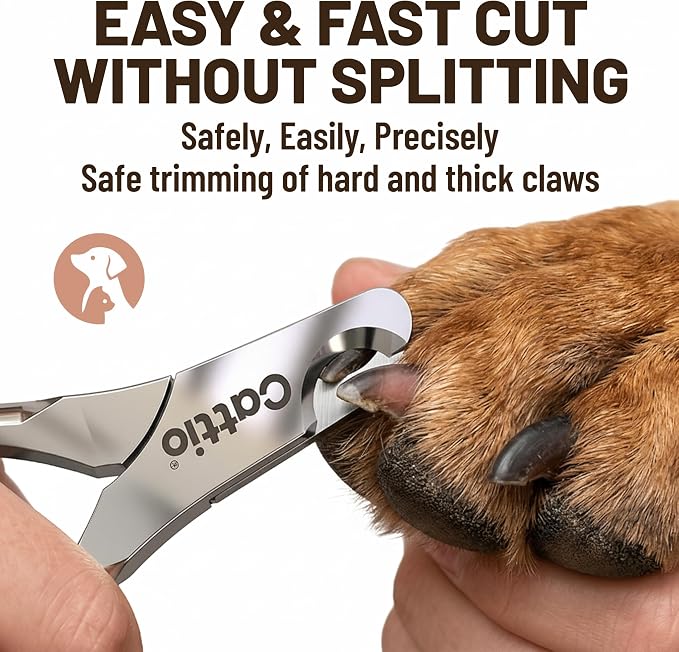 Dog Nail Clippers, All Steel with Built-in Spring