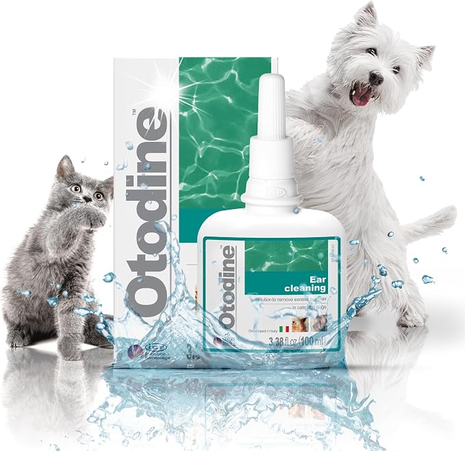 ICF Otodine Dog Ear Cleaner Solution Drops, 100ml