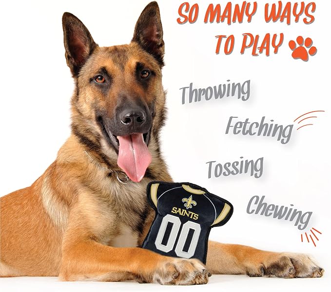 Pets First NFL Tough but Smooth Jersey Dog Toy