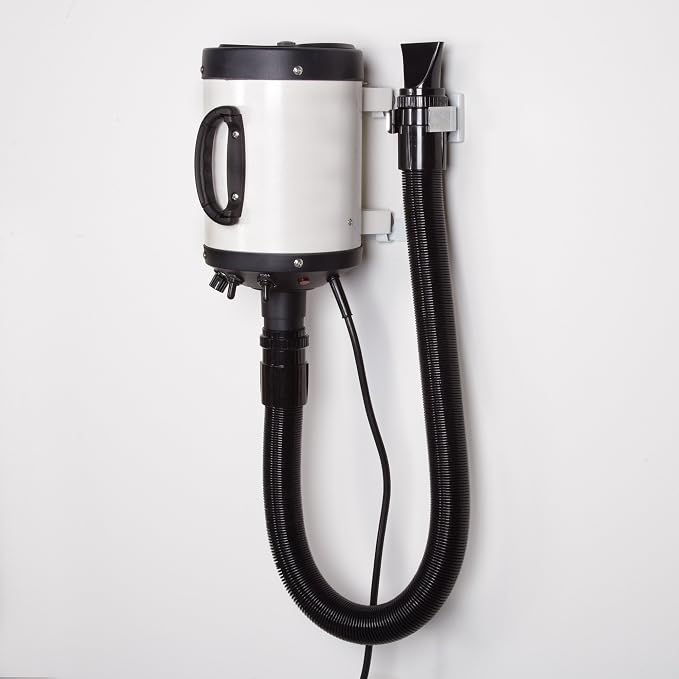 Master Equipment Flash Dry Wall Mount — Durable and Versatile Accessory for Mounting Flash Dry Pet Dryers on the Wall of Your Dog Grooming Salon, Ivory,white