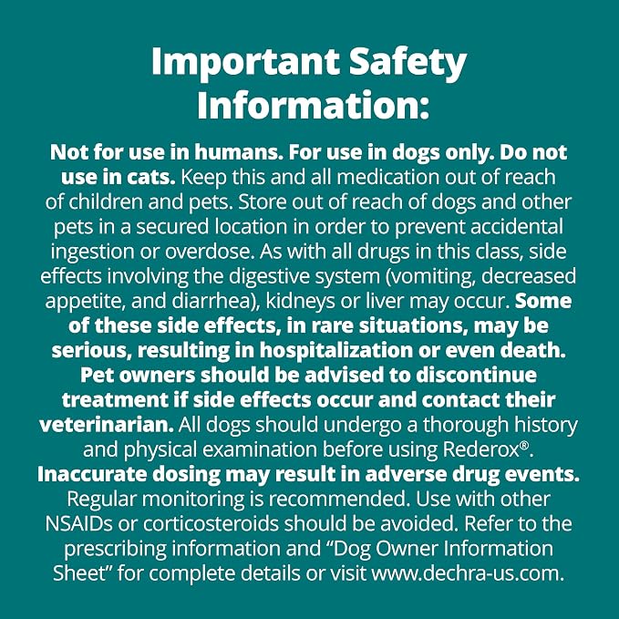 Rederox® Chewable Tablets for Dogs, 25mg, 30 Tablets