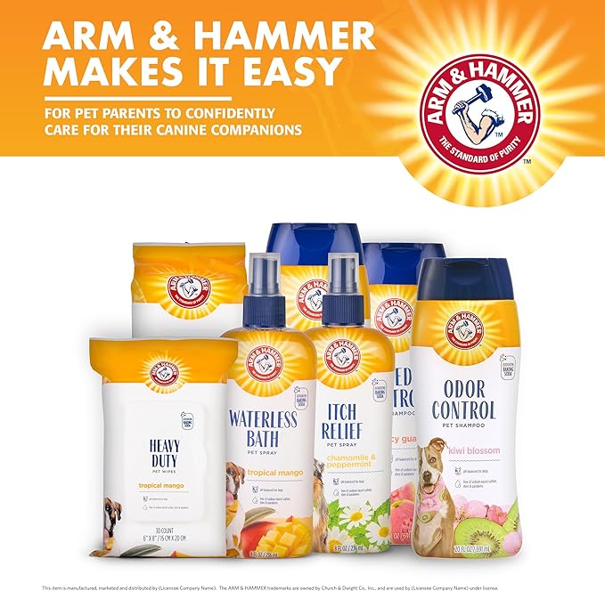 Arm & Hammer Dog Grooming Wipes with Coconut Water, 100 Count