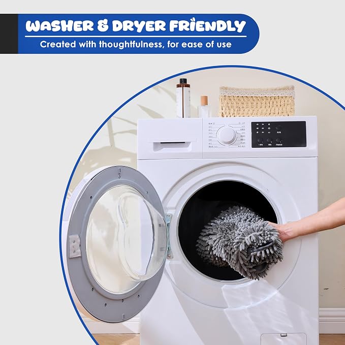 Microfiber Dog Bath Towel – Super Absorbent Dog Towels for Drying Dogs Large & Small, Quick Dry Pet Towel with Hand Pockets, Soft & Durable Puppy Towel, Machine Washable – Grey