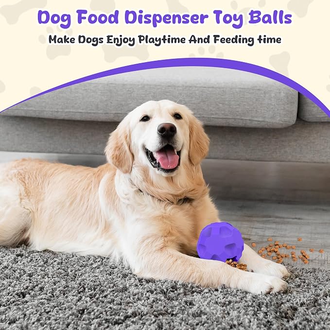 Interactive Dog Puzzle Toys for Boredom, Dog Treat Balls for Large Dogs | Dogs Enrichment Toys to Keep Them Busy, Tough Treat Dispensing Dog Toys, Interactive Dogs Toys for Boredom to Keep Them Busy