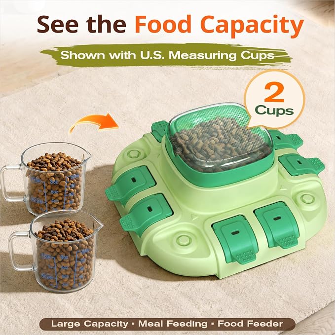 KADTC 2 Levels Dog Puzzle Toy, Interactive Slow Feeder & Treat Dispenser | Press-to-release mental stimulation toy that burns energy, fights boredom, and keeps food-motivated dogs focused at mealtime.