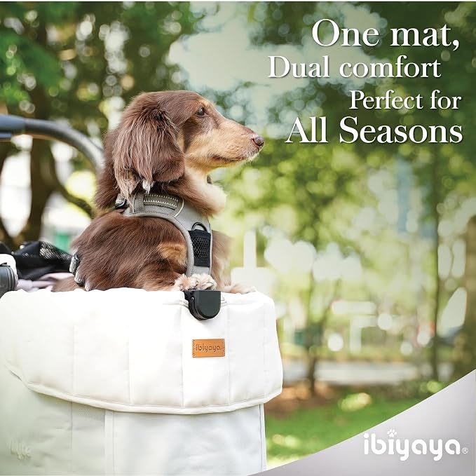 ibiyaya All-Season Pet Stroller Cushion - Earthy Brown (M)