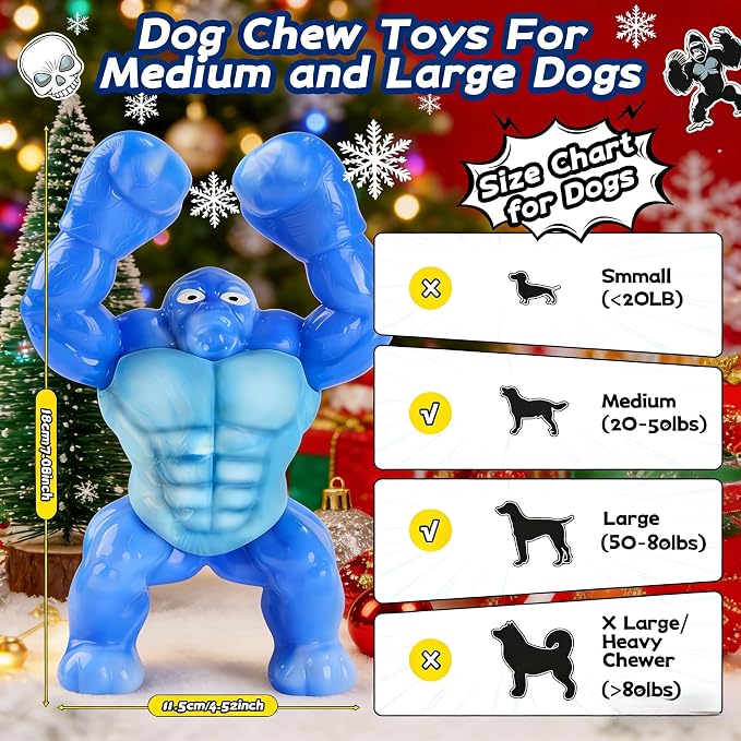 Furdog Dog Toys for Aggressive Chewers Indestructible Dog Toy for Large Dogs Tough Dog Toys to Keep Them Busy