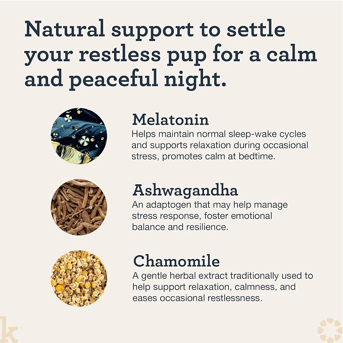 Kradle Nighttime Calming Chews for Dogs, 90-Pack, 90 Count