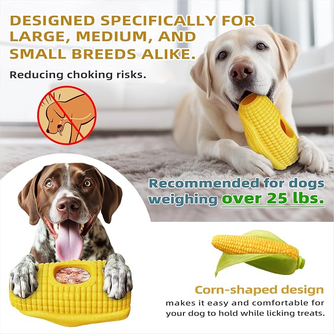 Multi-Functional Interactive Dog Toys for Aggressive Chewers, Indestructible Dog Toys for Medium/Large Breeds,Frozen Dog Treat Holder to Keep Them Busy,Reduces Anxiety(Pack of 1)