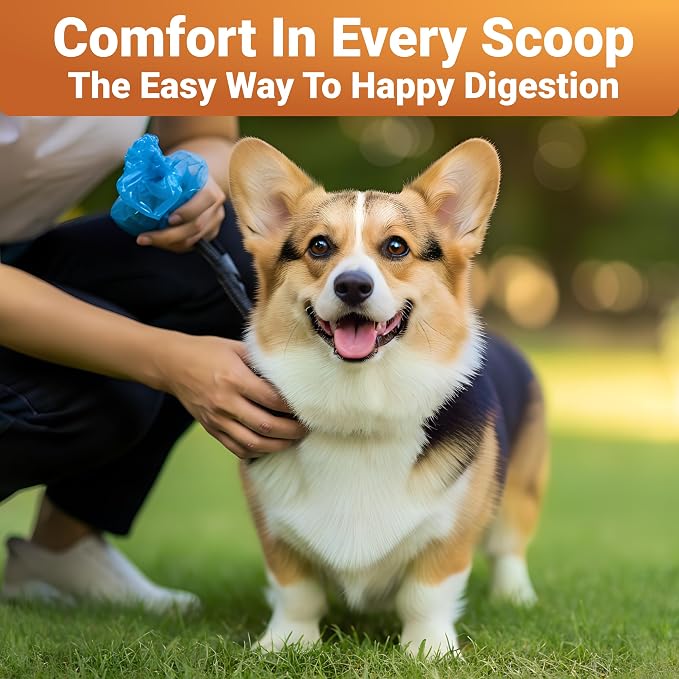 WuffWell Pumpkin Powder for Dogs - Fiber Supplement with Probiotics, USA
