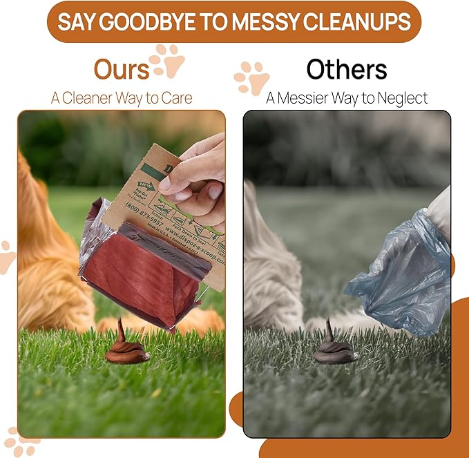 Dispoz-A-Scoop® 96 Pack"Scoop-Seal-Dispose” Dog Pooper Scooper with Bag Attachment, No-Touch Pooper Scoopers Solution, Portable Pooper Scooper for Dogs Large and Small, Dog Poop Scooper for Yard Walk