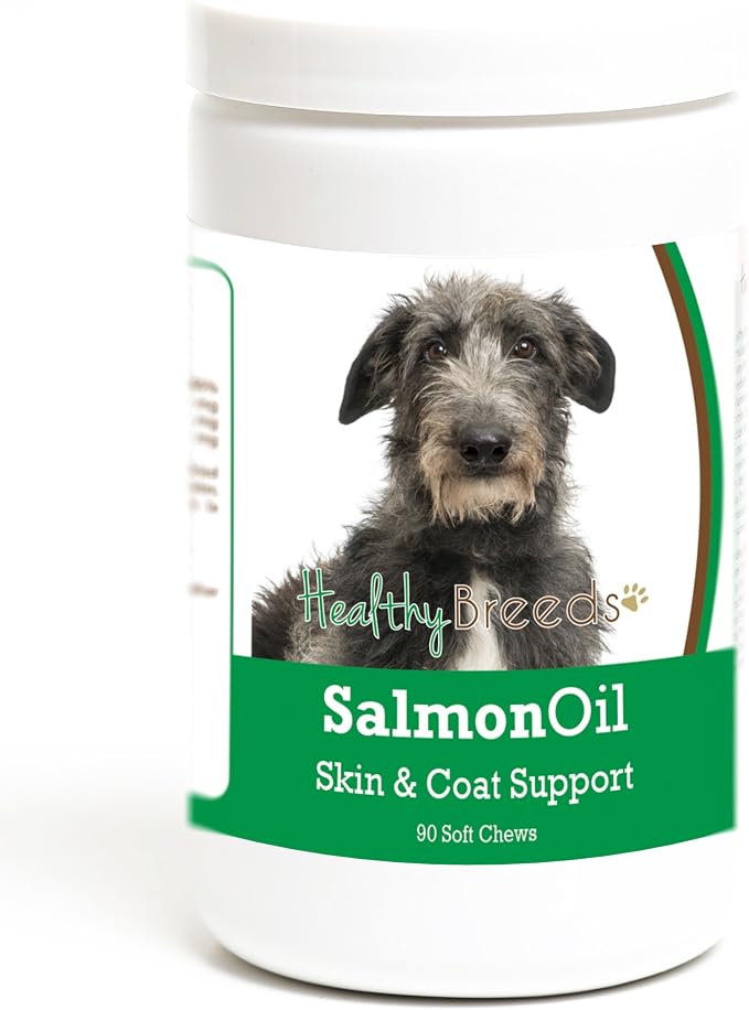 Healthy Breeds Scottish Deerhound Salmon Oil Soft Chews 90 Count, Brown