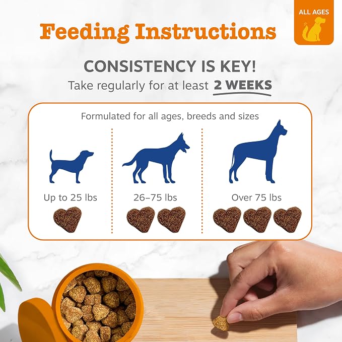 Zesty Paws Dog Multivitamin, Chewable Dog Vitamins and Supplements for Hip & Joints, Skin & Coat, Omega 3 Fish Oil for Dogs- Senior & Puppy Multivitamin - Chicken Mini Bites- 90ct (Pack of 2)