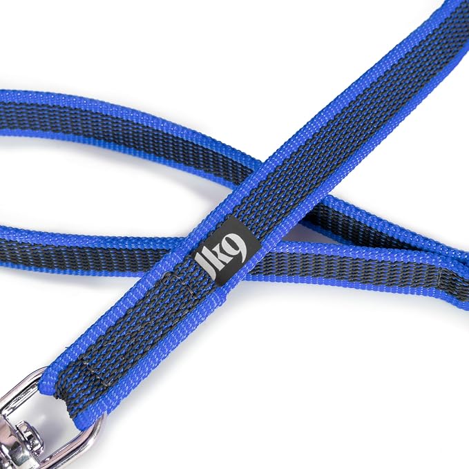Color & Gray Super-Grip Leash with Handle, 0.79 in x 3.3 ft, Blue-Gray