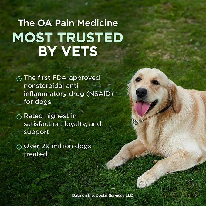 Rimadyl (carprofen) for Dogs, 75 mg, 180 Chewable Tablets
