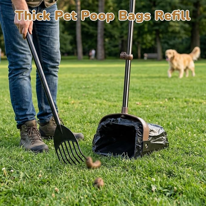 Dog Poop Bags Compatible with Arm and Hammer, 50 Count | Pooper Scooper Bags Fit for Swivel Bin & Rake Dog Pooper Scooper, Thick Pet Waste Bags, With Handles, Disposable
