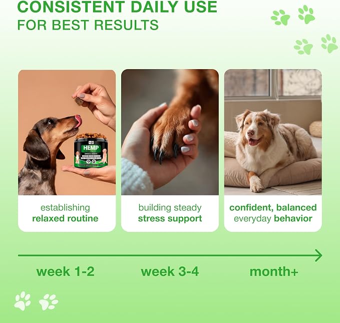 Calming Chews for Dogs, Valerian, Chamomile