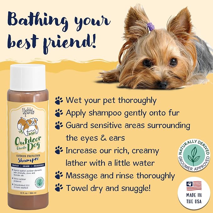 Bobbi Panter Charlie Dog Shampoo, Flea and Tick, 10oz, Brown