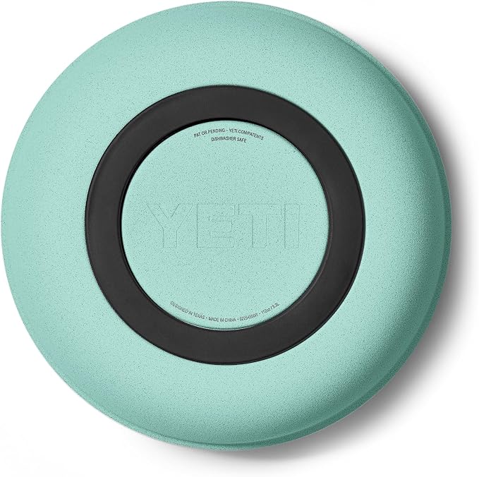 YETI Rambler Low Bowls, Vacuum Insulated, Stackable and Nestable Stainless Steel Bowl with Lid, 1.6 Quart, Sea Stone