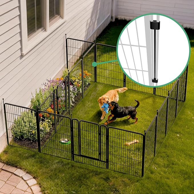 FXW Rollick Unleashed Dog Playpen, 40in, 16 Panels with Connectors, 2-Pack, Medium/Large