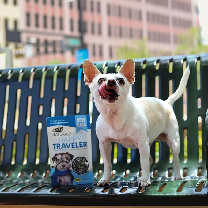 Ark Naturals Happy Traveler Calming Soft Chews for Dogs and Cats, 2 Pack