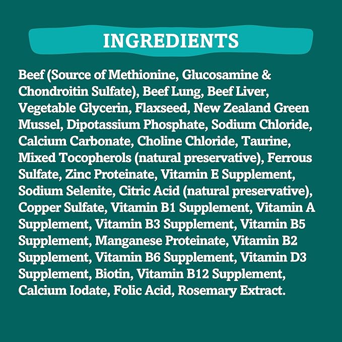 RawTernative Air-Dried Dog Food, Beef & Beef Organs Recipe, 5 oz