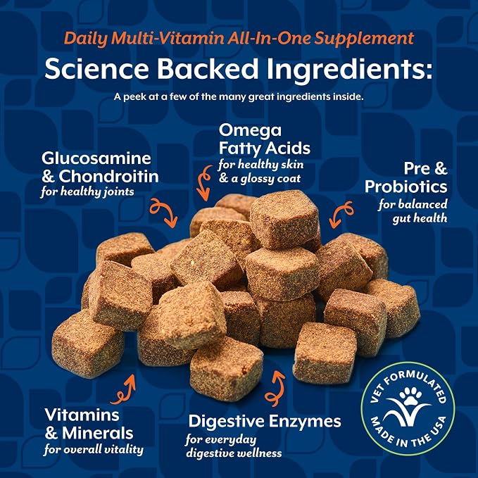 NaturVet All-in-One Dog Supplement Daily Multivitamin - 240 Soft Chews