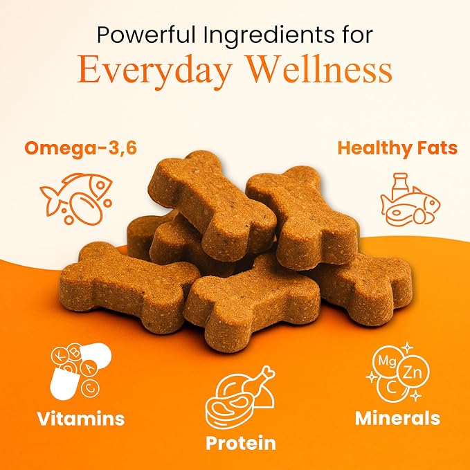 22 in 1 Dog Multivitamin Chews - Taurine Dog Multivitamin & Taurine Supplements for Dog - Dog Vitamins & Supplements for Joints, Skin, Coat & Immunity - Daily Multivitamin (50 Soft Chews)