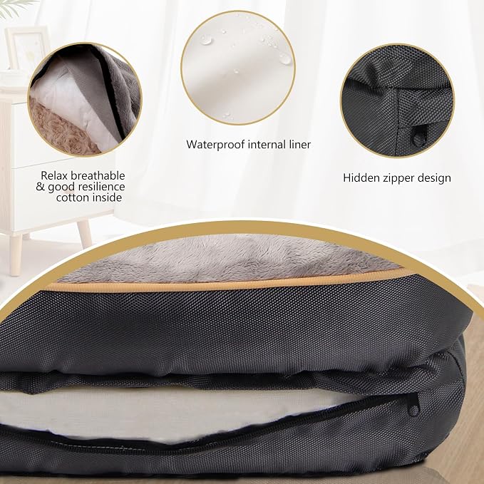 JOYELF XXLarge Memory Foam Dog Bed, Orthopedic Dog Bed & Sofa with Removable Washable Cover for Large Dogs