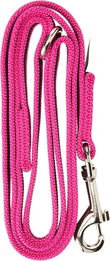 Color & Gray Super-Grip Leash with Handle, and O-Ring, 14 mm x 1,2 m, Pink-Gray