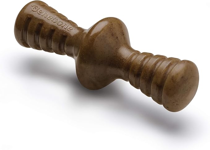 Benebone Zaggler Rolling Dog Chew Toy, Made in USA, Real Bacon Flavor, Large