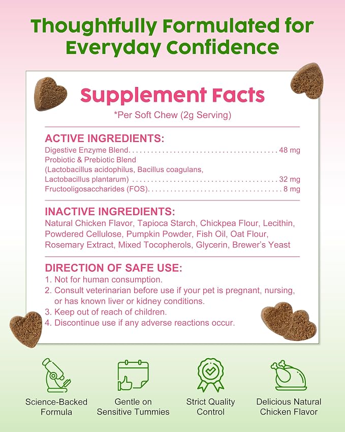 French Bulldog Probiotics - All Life Stages, Chicken Flavor