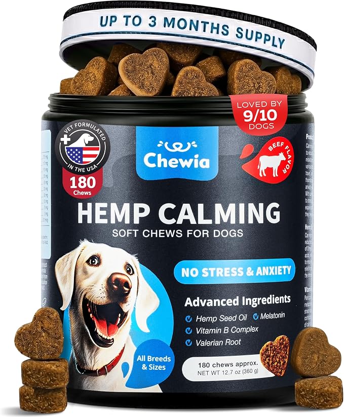 Hemp Calming Chews for Dogs Anxiety Relief