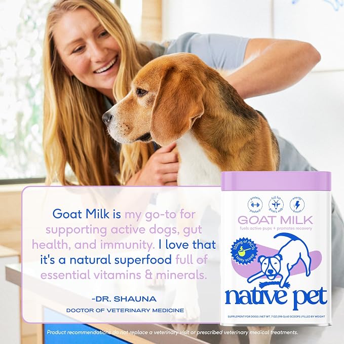 Native Pet Goat Milk & Probiotic Powder Bundle - 60+30 Scoops