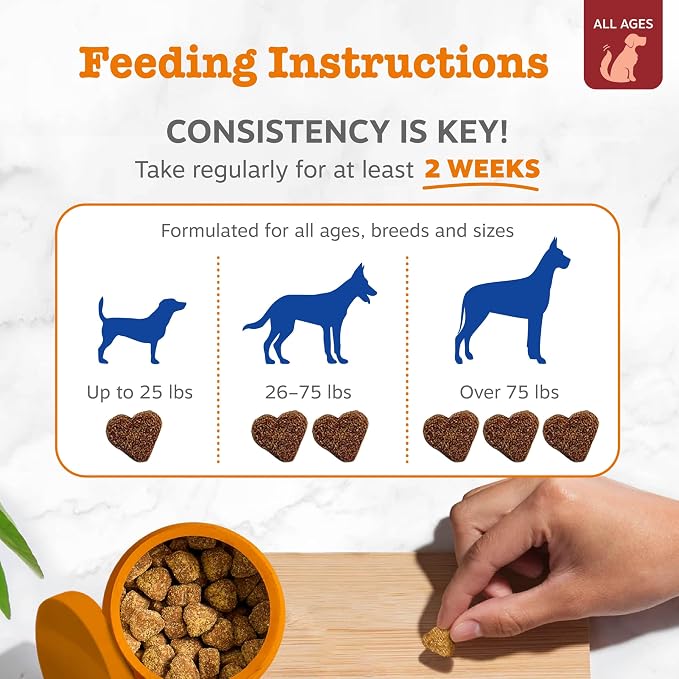 Zesty Paws Dog Multivitamin, Chewable Dog Vitamins and Supplements for Hip & Joints, Skin & Coat, Omega 3 Fish Oil for Dogs- Senior & Puppy Multivitamin - Bison- 90ct (Pack of 2)