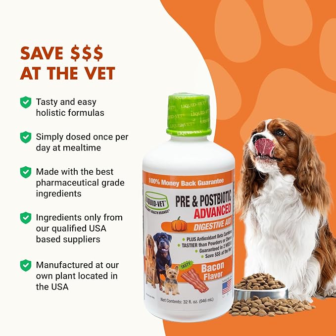 Pre & PostBiotic Dog Support - Digestive & Stool Quality, Picky Eaters