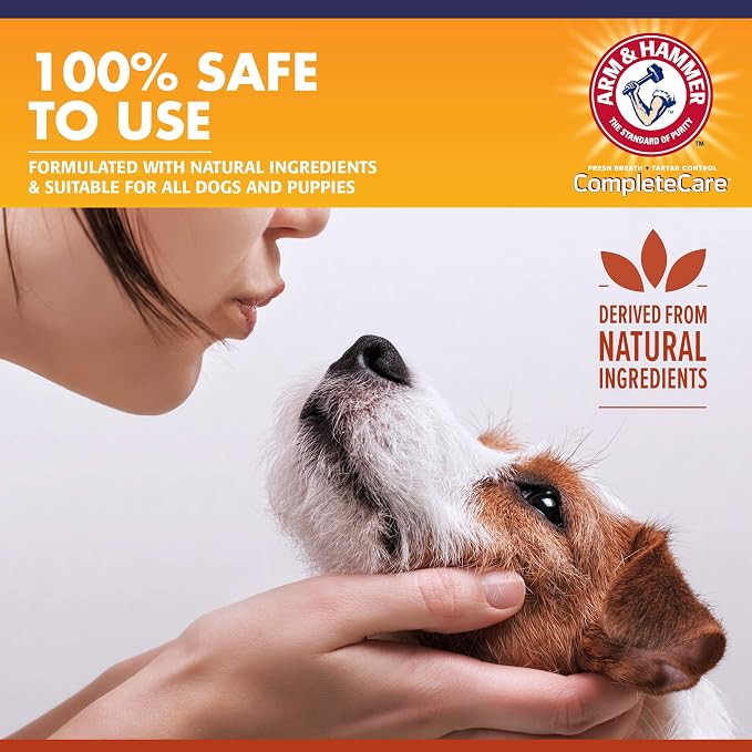 Arm & Hammer Complete Care Dog Dental Spray, Mint Flavor, Easy Brushless Dog Breath Freshener, Baking Soda Enhanced Formula for Fresh Dog-Breath, 6oz (Pack of 2)