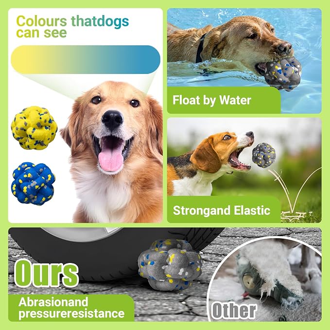 Moonorange Upgrade Dog Ball, Floating, Grey