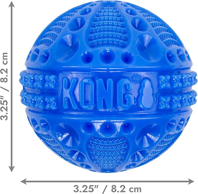 KONG CoreStrength Dog Toy – Ball – Durable Tough Chew Toy for Medium & Large Dogs – Textured Dental Chew for Teeth & Gums – Fetch & Interactive Play