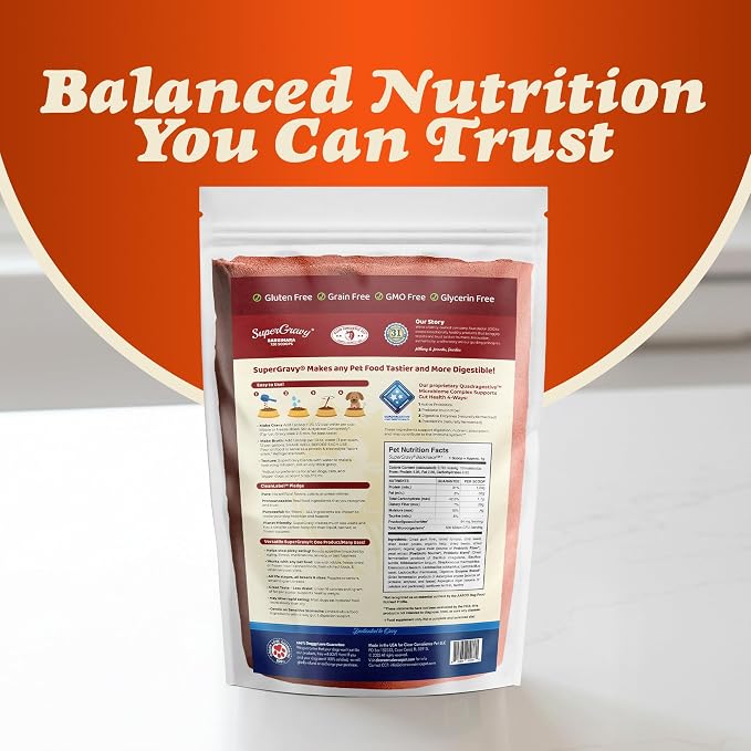 CLEAR CONSCIENCE PET® Barkinara SuperGravy® Dog Food Topper Hydration Broth Mix Greek Yogurt Cheese Blend Kibble Seasoning Probiotics Prebiotics Enzymes Taurine 18 oz. 120 Scoop, All Life Stage